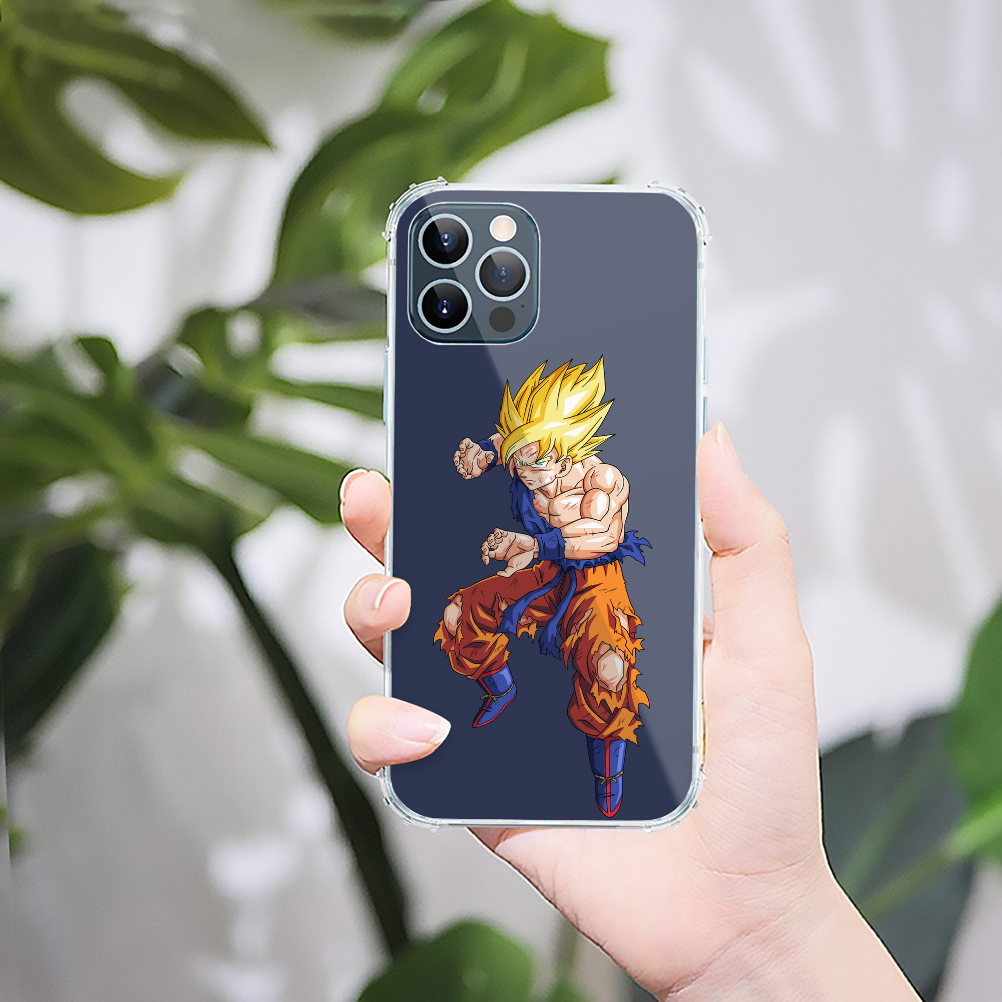 （画像用） ドラゴンボール 孫悟空（そん ごくう）Son Goku カカロット DRAGON BALL Kakarotto 【iPhone 12シリーズ対応】透明スマホケース（クリアソフトケース）